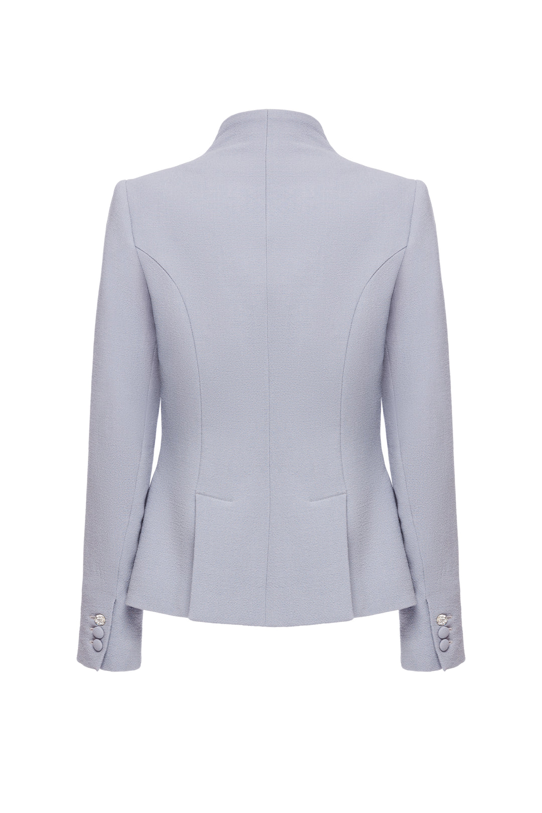 OLEANDRA LILAC WOOL JACKET WITH CRYSTAL EMBROIDERY