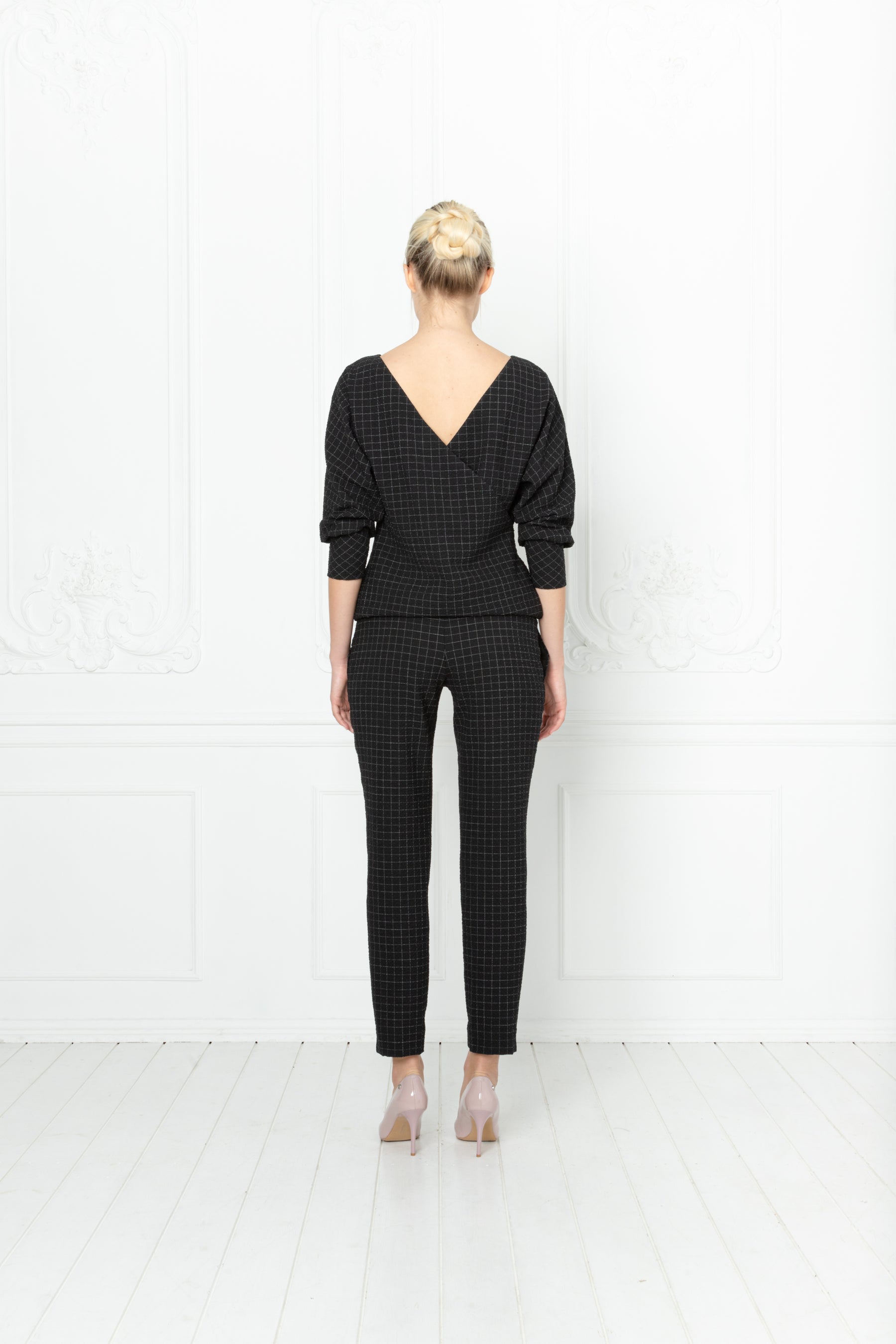 LITTORELLA LIGHT GRAY WOOL JUMPSUIT
