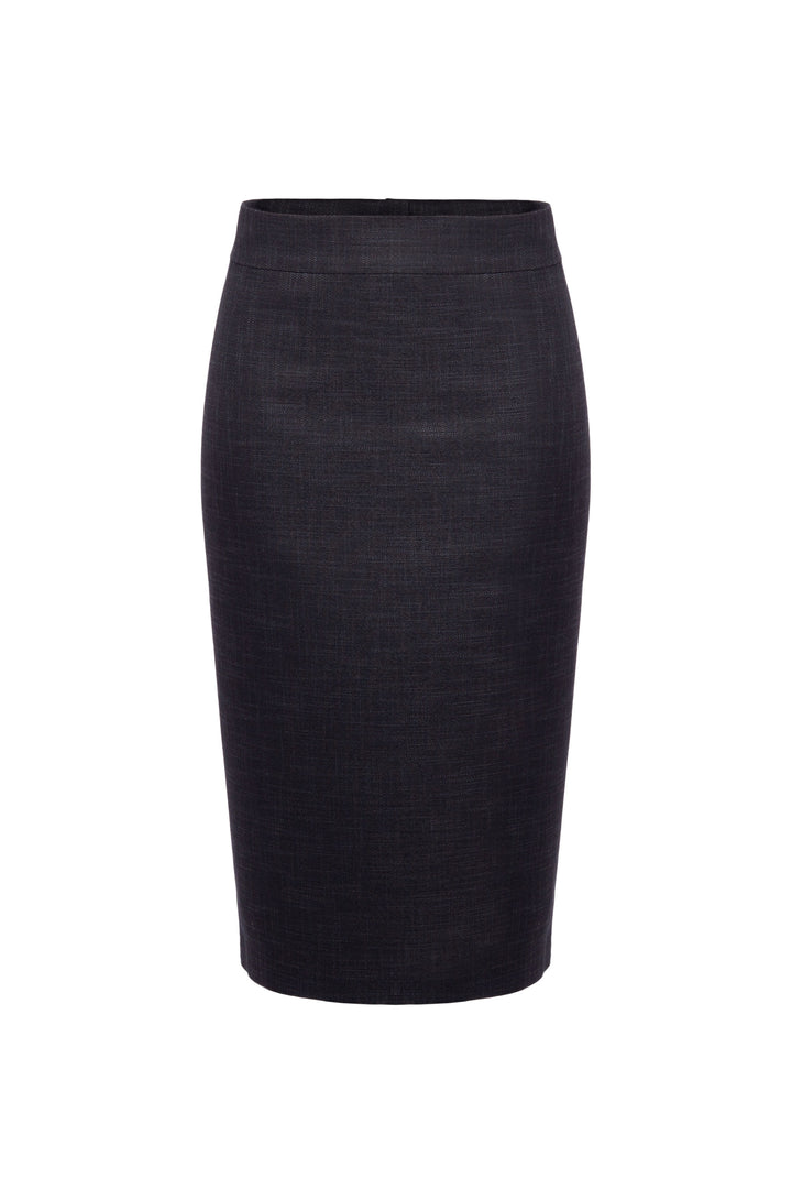 LAGETTA DARK GRAY CLASSICAL PENCIL SKIRT