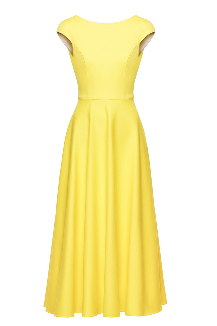 LILIUM YELLOW MIDI DRESS