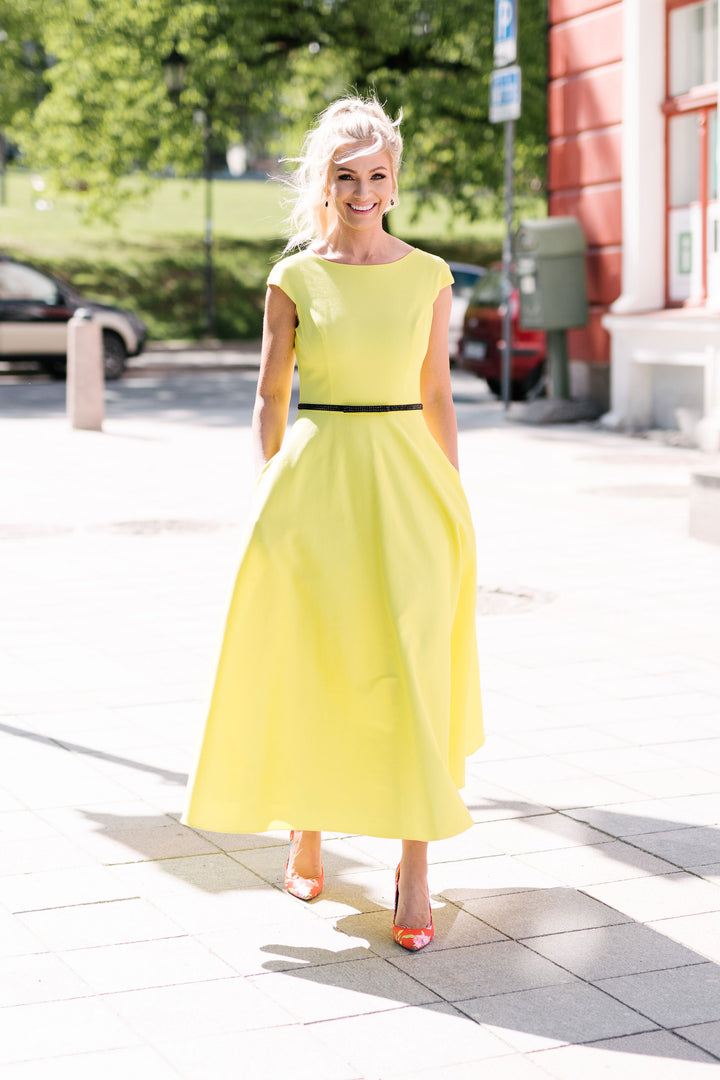 LILIUM YELLOW MIDI DRESS