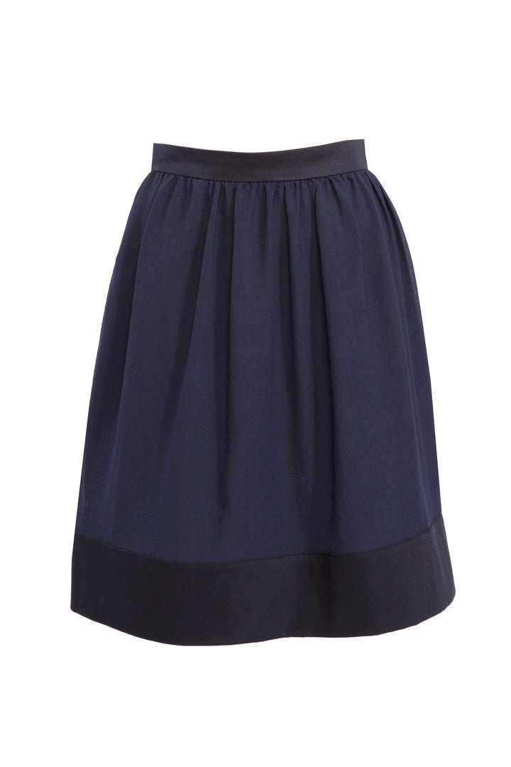 HELENIUM NAVY BLUE COTTON SKIRT