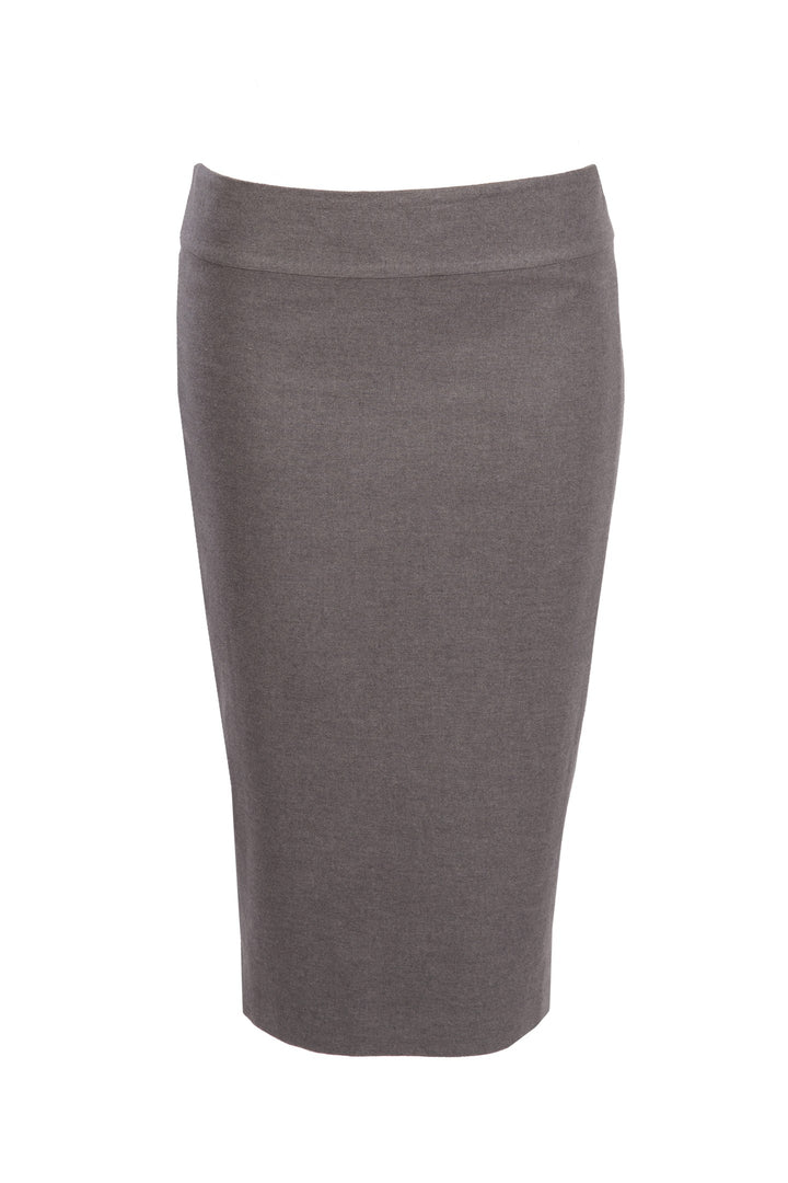 REVENEA GRAY CASHMERE PENCIL SKIRT