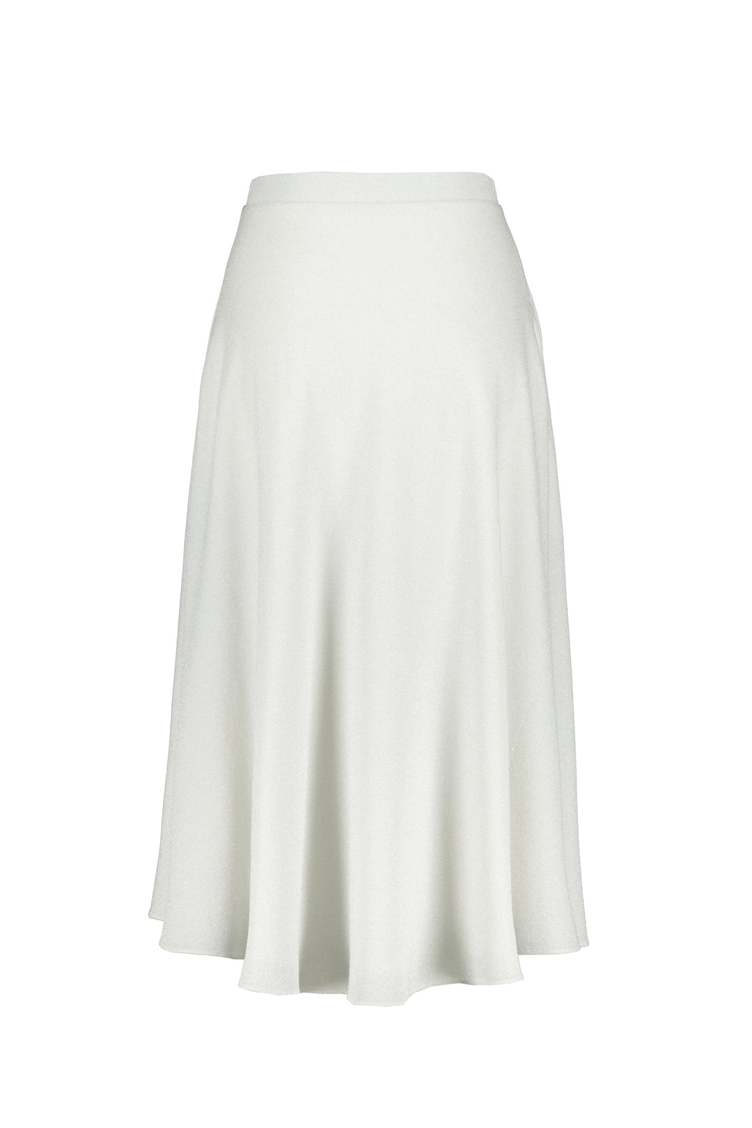 LATANIA SILVER WHITE SLIGHTLY GLITTERING VISCOSE-BLEND WRAP SKIRT