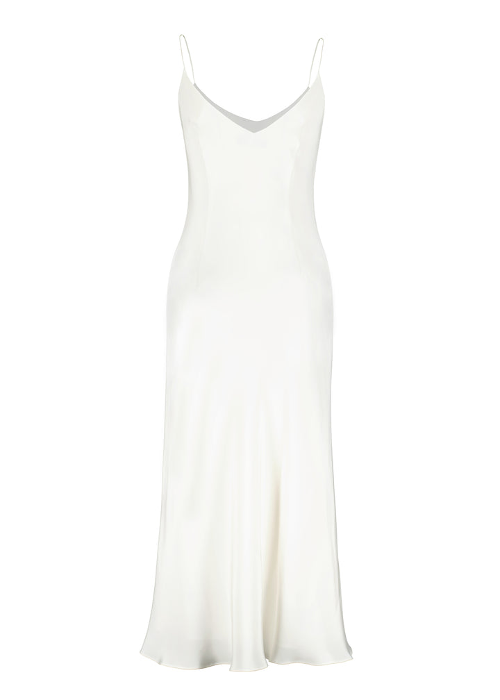 ARIA IVORY SILK SLIP DRESS