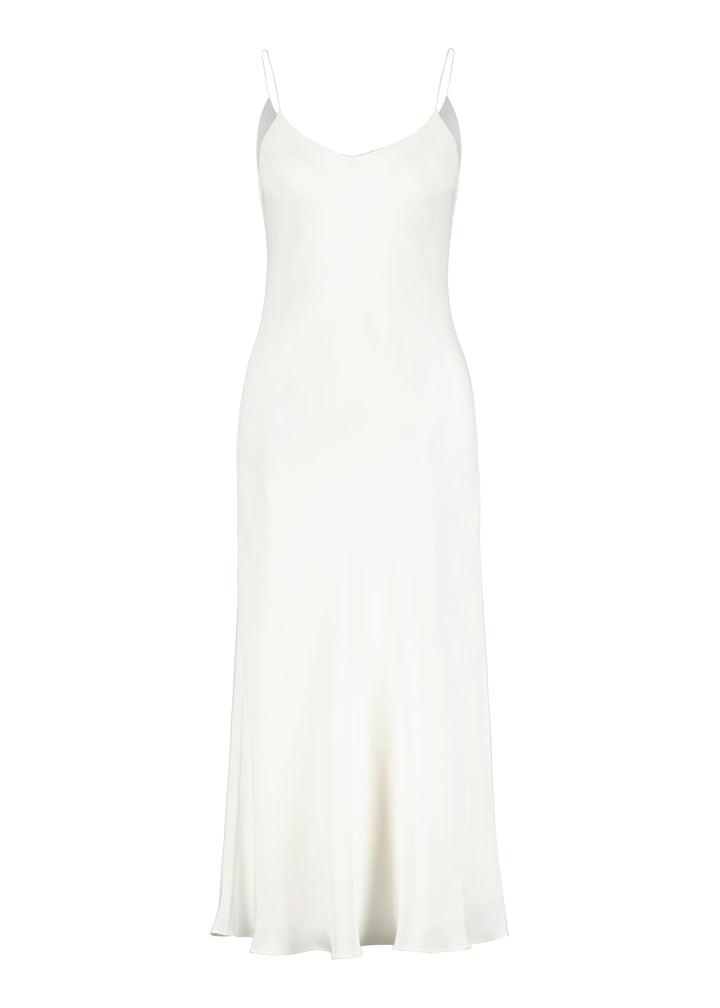 ARIA IVORY SILK SLIP DRESS