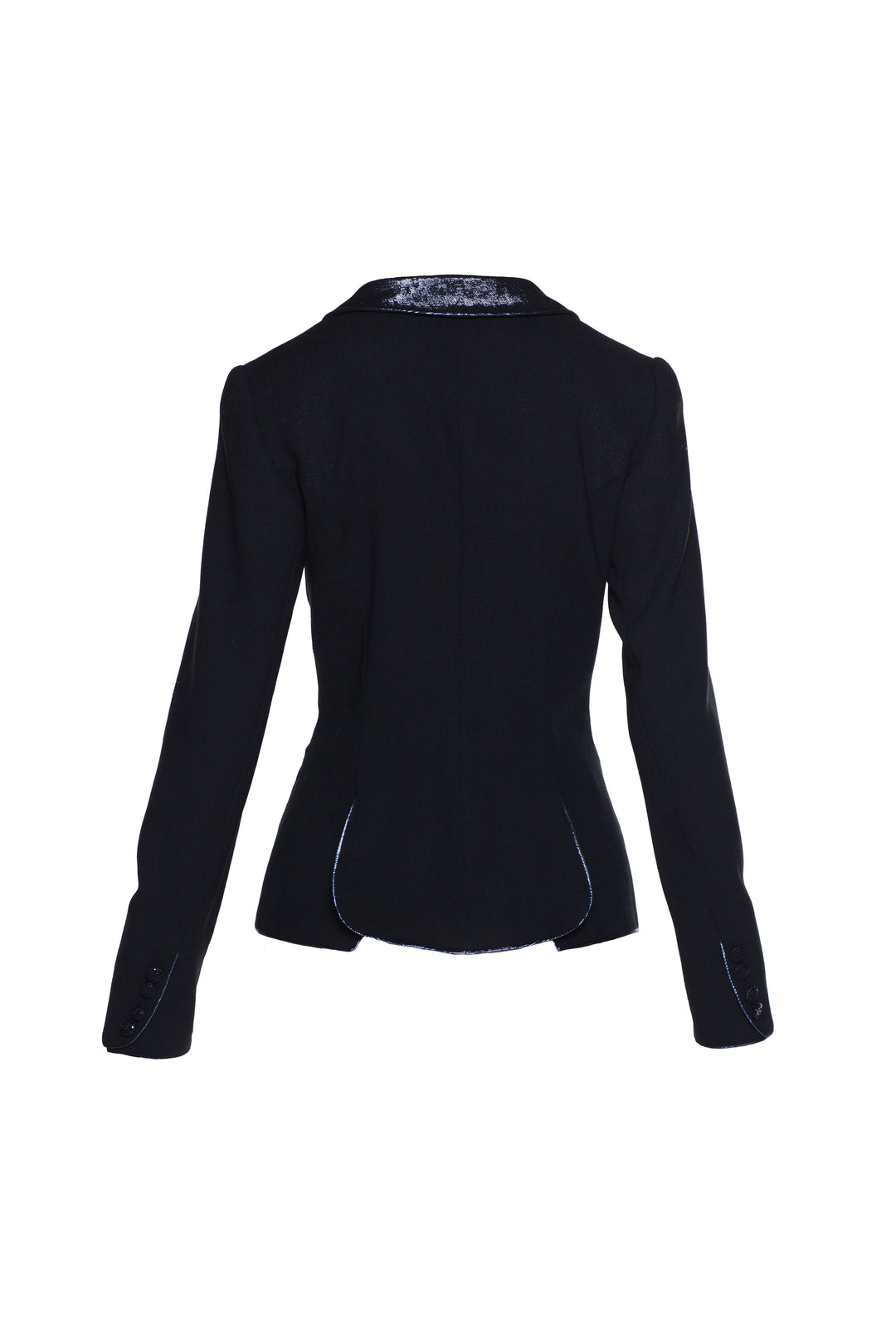 RHODIOLA BLACK JACKET WITH SHAWL COLLAR