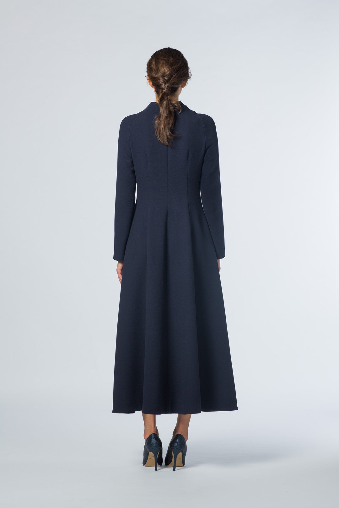 RUBUS NAVY BLUE ELEGANT COAT-DRESS