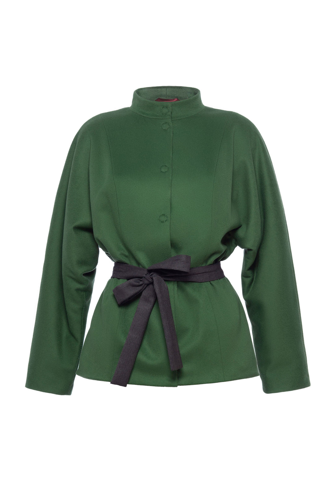 NESLIA GREEN KIMONO CUT WINTER JACKET