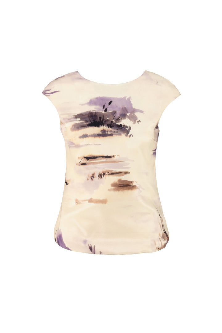 ADONIDIA AQUARELLE SILK TOP