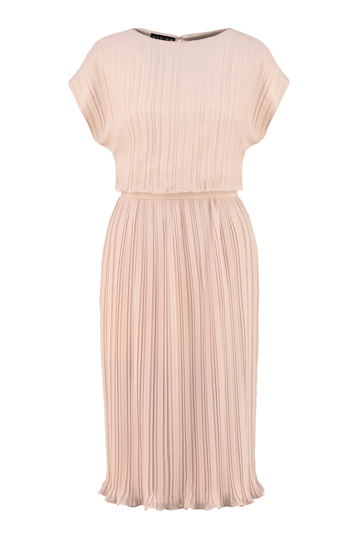 MERREMIA NUDE PINK PLEATED DRESS