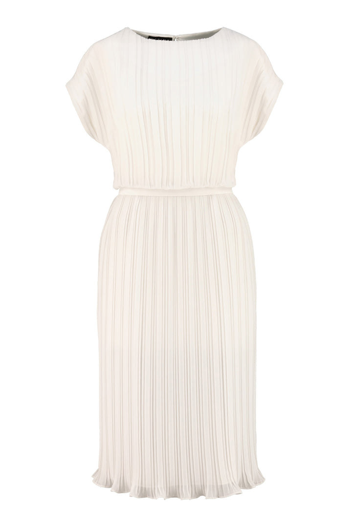 MERREMIA SHORT OFF-WHITE PLEATED DRESS