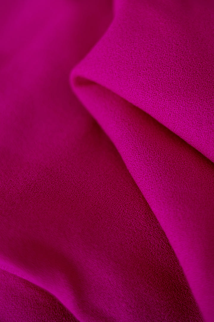 SALVIA FUCHSIA WOOL CREPE BLOUSE