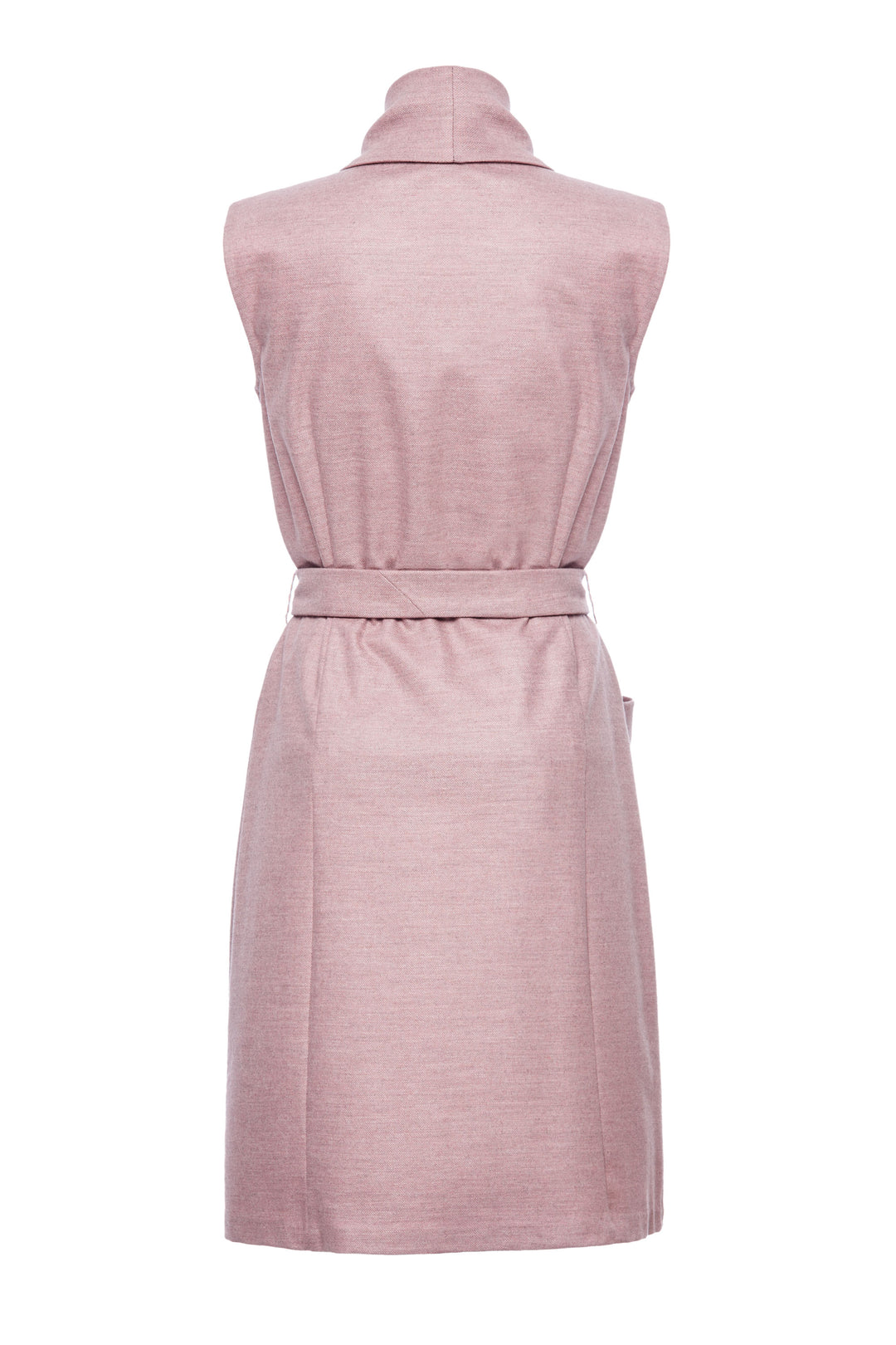 ELEOCHARIS PINK WOOL AND CASHMERE WAISTCOAT